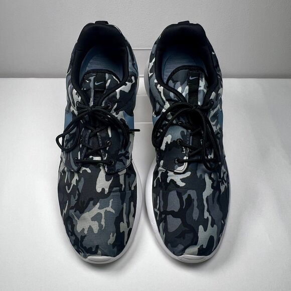 Nike Roshe Run Black Camo Men's Size 11: Lightweight Style & Comfort - Picture 5 of 9